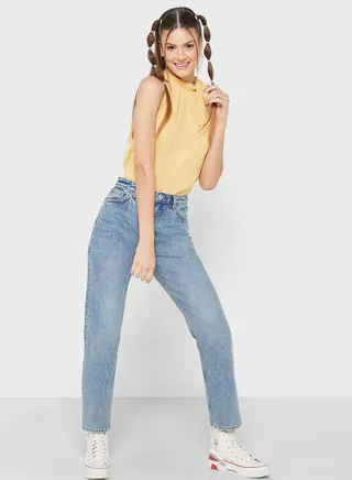 Solid Knot Detail Blouse