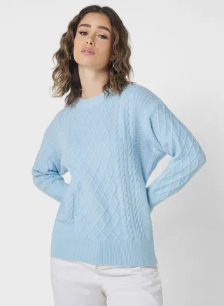 Cable Knt Sweater