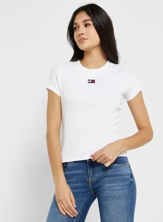 Logo Ribbed T-Shirt