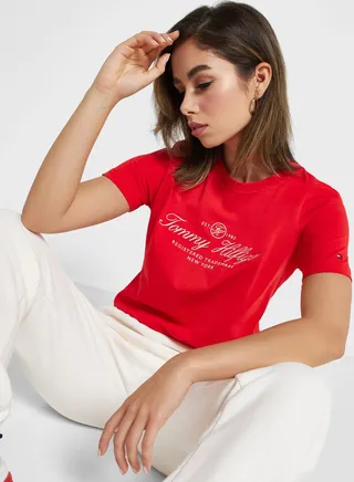 Crew Neck Logo T-Shirt