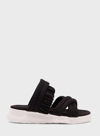 Double Strap Flat Sandals