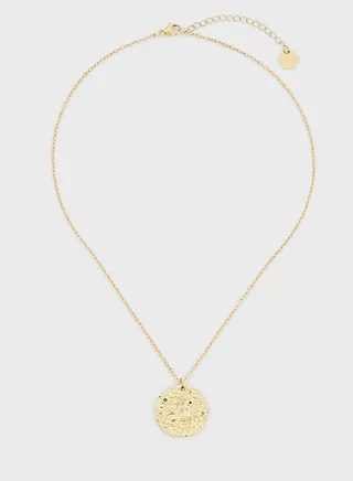 Capricorn Gold Coin Necklace