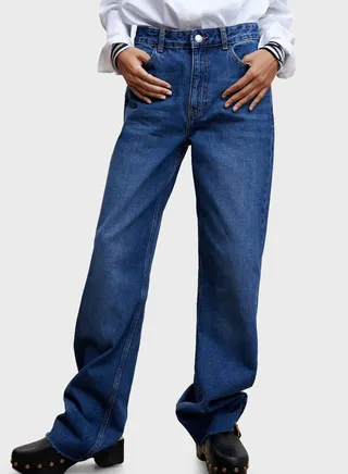 High Waist Straight Jeans