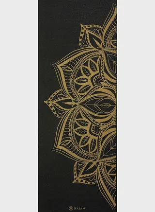 6Mm Premium Metallic Bronze Medallion Yoga Mat