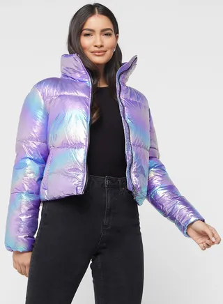 Zip Through Puffer Jacket