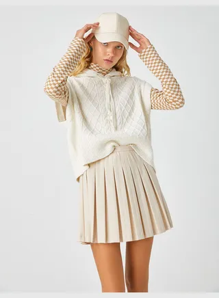 Hooded Knitted Sweater