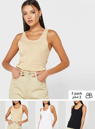 3 Pack Basic Tank Top