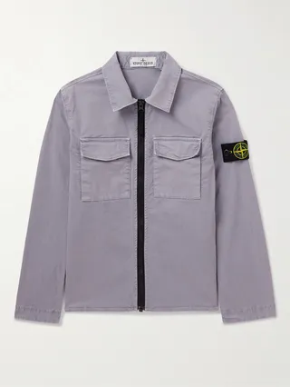 Ages 14 Logo-Appliquéd Cotton-Blend Canvas Bomber Jacket