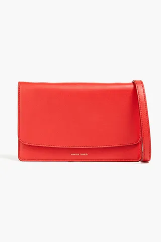 Leather shoulder bag
