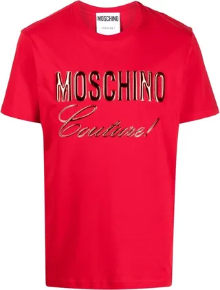 embossed logo cotton T-shirt