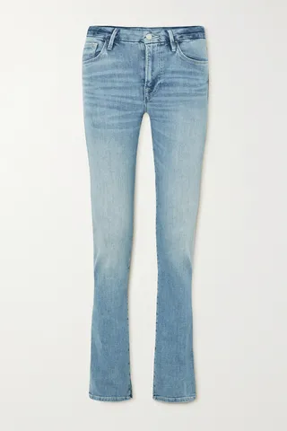 FRAME - Le Mini Boot High-rise Bootcut Jeans - Blue