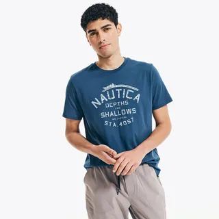 Sustainably Crafted Depths And Shallows Graphic T-Shirt