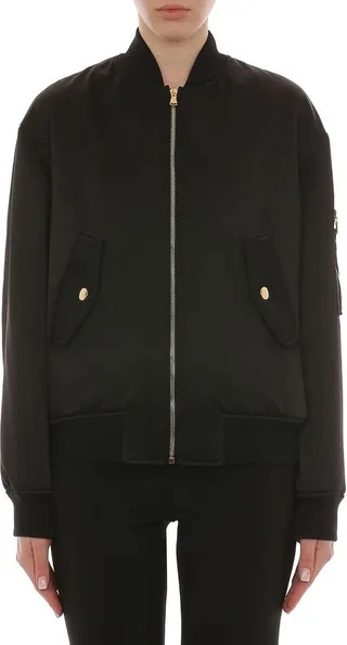 Logo Satin Bomber Jacket
