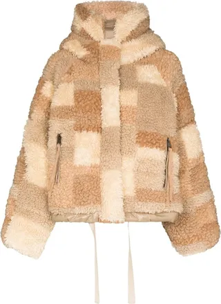 Sherpa Down Hooded Puffer Jacket