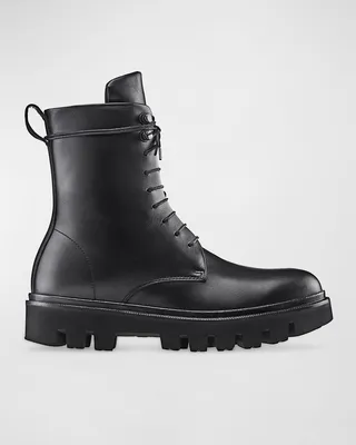 Cortina Leather Combat Boots
