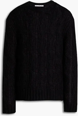 Cable-knit sweater