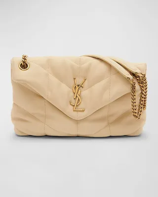 Loulou Small Nubuck Leather Flap-Top Shoulder Bag