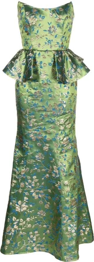 Floral-Embroidery Dress