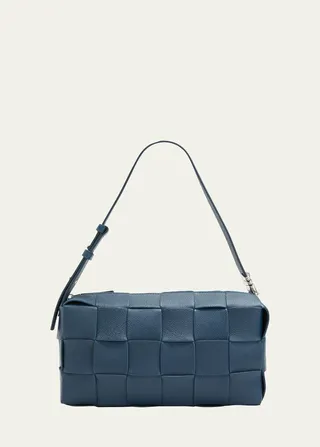 Cassette Intrecciato Leather Shoulder Bag