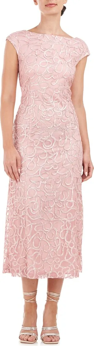 Kiara Tea Length A-Line Dress