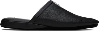 Thom Browne Black Grosgrain Tab Slippers