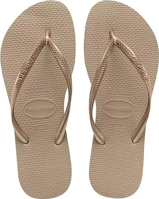 Havaianas Slim Flip Flop Sandal (Rose Gold) Women's Sandals