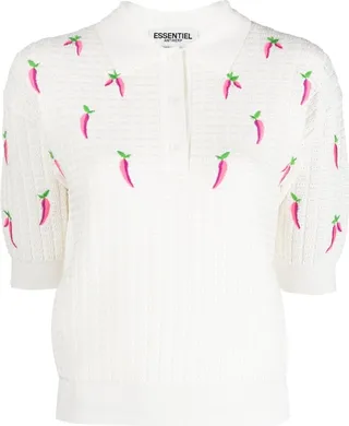 Knitted Polo Top