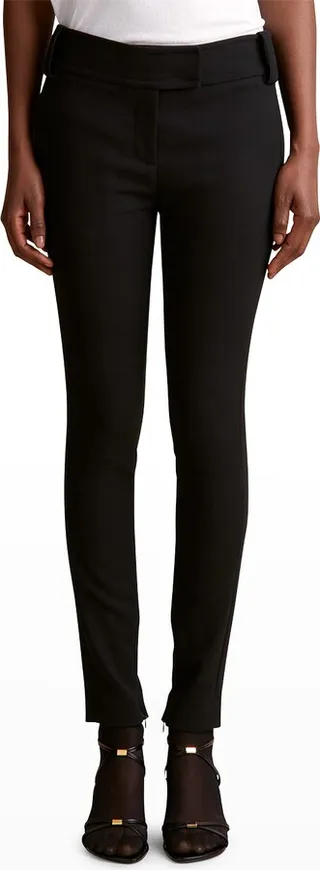 Dresden Skinny-Leg Ankle Crepe Pants