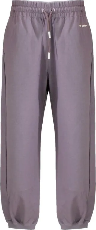 Off-White Logo Embroidered Straight Leg Trousers