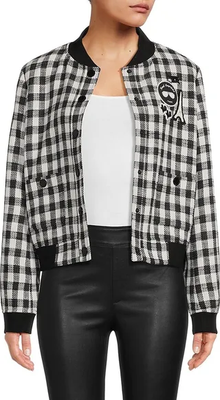 Buffalo Check Bomber Jacket