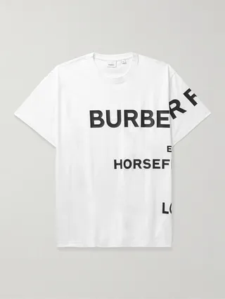 Oversized Logo-Print Cotton-Jersey T-Shirt