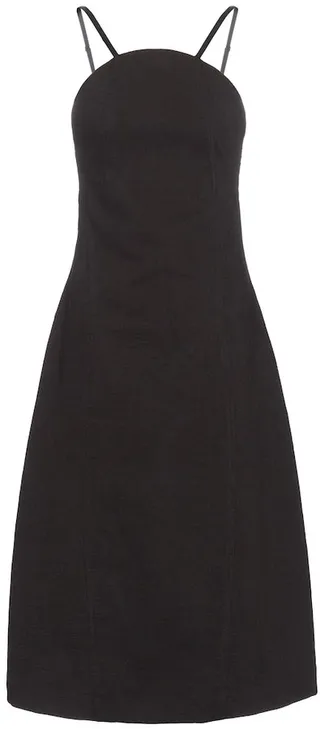 Cotton-blend midi dress