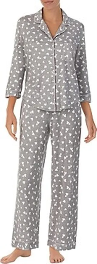 kate spade new york Three Quarter Sleeve Pajama Set