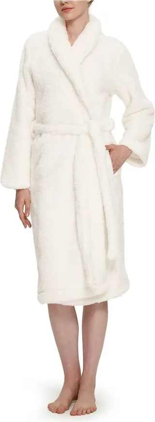 Women's Extra-Fluffy Shawl Cardigan Robe