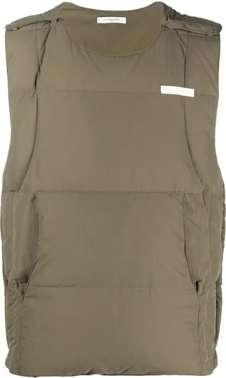 Military-Vest Feather-Down Gilet