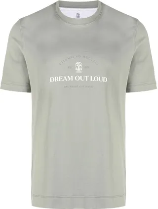 slogan-print cotton T-shirt
