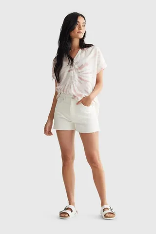 Short Sleeve Open Neck Shirt