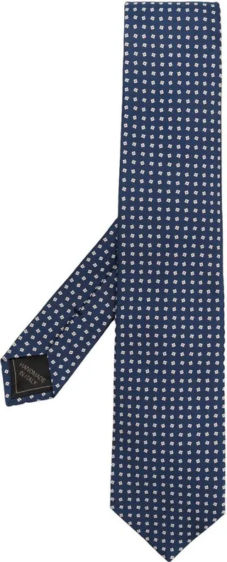 All-Over Embroidered-Pattern Tie