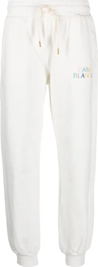 CASABLANCA- Logo Organic Cotton Sweatpants