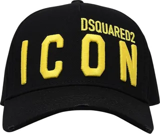 Dsquared2 Icon Logo Embroidered Distressed Baseball Cap