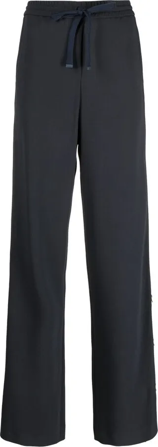 Drawstring Straight-Leg Trousers