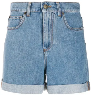 Rear Slogan Print Shorts