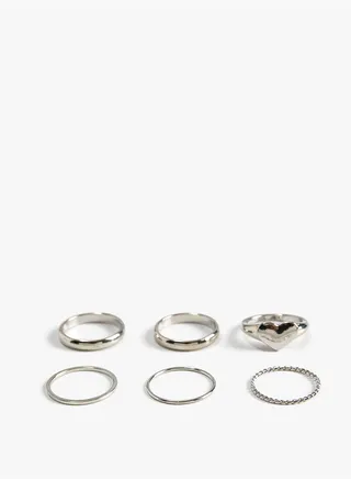 Ring Set 6 Pack Metal Thin