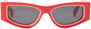 Off-White Rectangular Frame Sunglasses