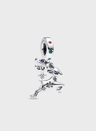 Magical Christmas Reindeer Dangle Charm