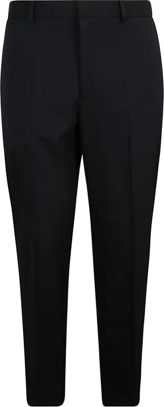 Plain Cropped Trousers