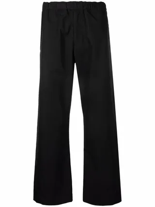 Elasticated Waistband Straight Trousers