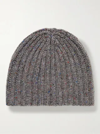Lutz Ribbed Cashmere Beanie