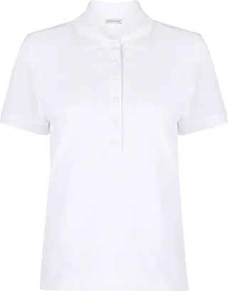 Logo-Patch Cotton Polo Top