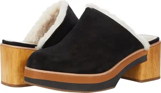 Bernardo Sky (Black Split Suede) Women's Clog Shoes